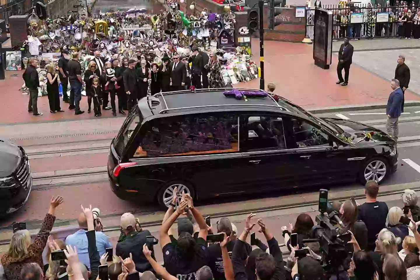 The family gathered for the procession in Birmingham (Christopher Furlong/Getty Images)