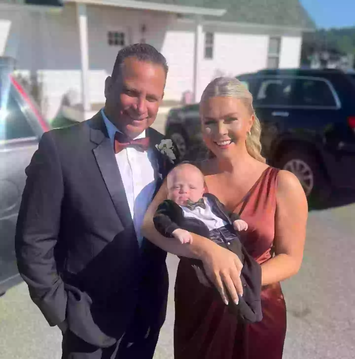 Leavitt and Riccio welcomed their first child last year (Instagram/@karolineleavitt)