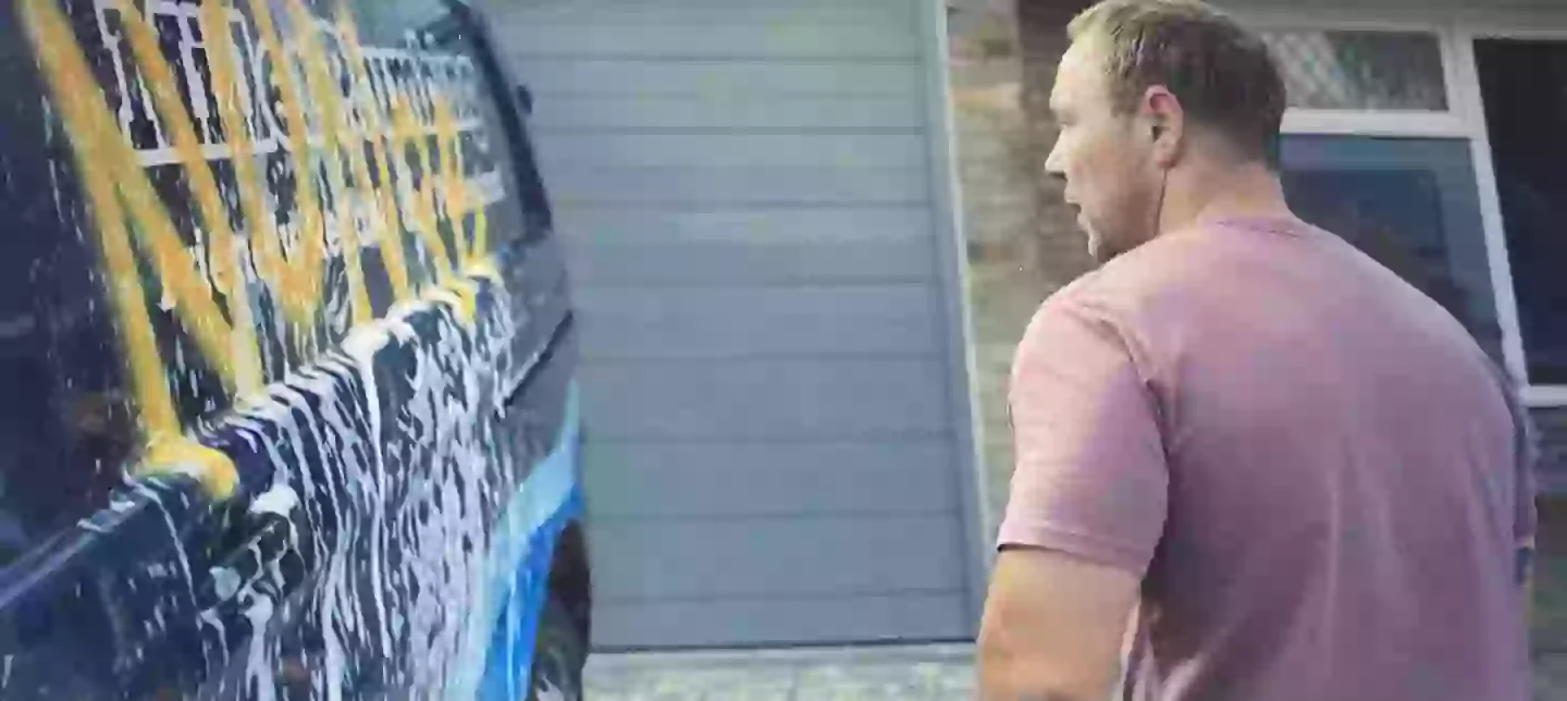 The word 'nonce' was painted onto Eddie's van in the series (Netflix)