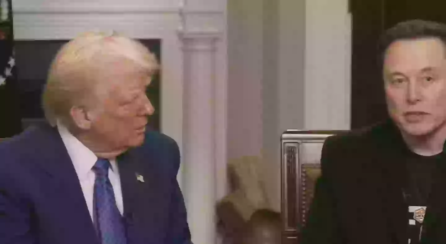 Donald Trump and Elon Musk sat down with Sean Hannity for a joint interview on Tuesday (18 February) (Fox News)