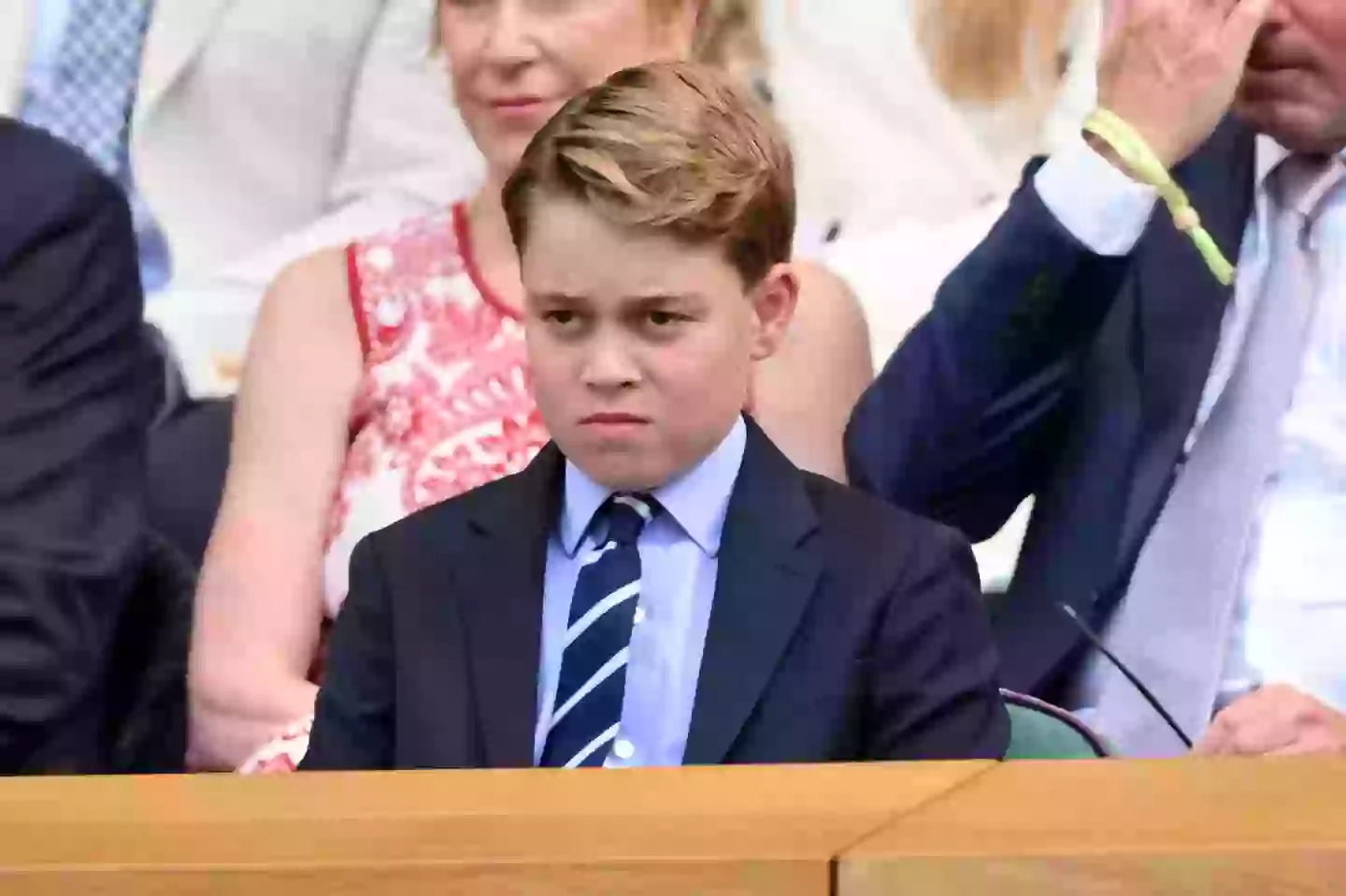 Royal family fans have made an interesting point about Prince George's attire at Wimbledon (Karwai Tang/WireImage)
