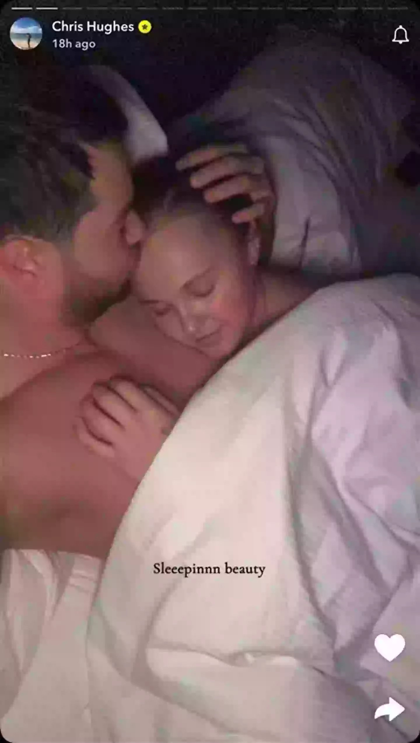 Chris Hughes and JoJo Siwa initially insisted they were just friends (Snapchat/Chris Hughes)