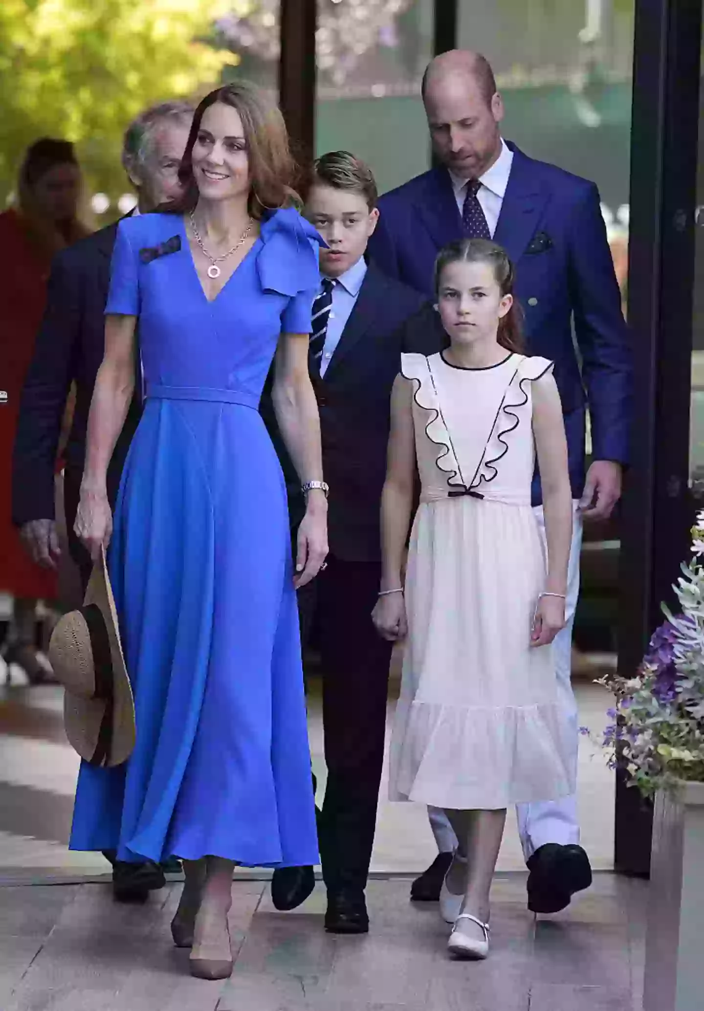 Princess Charlotte and Prince George attended the Wimbledon men's singles final on Sunday (WPA Pool / Getty Images)
