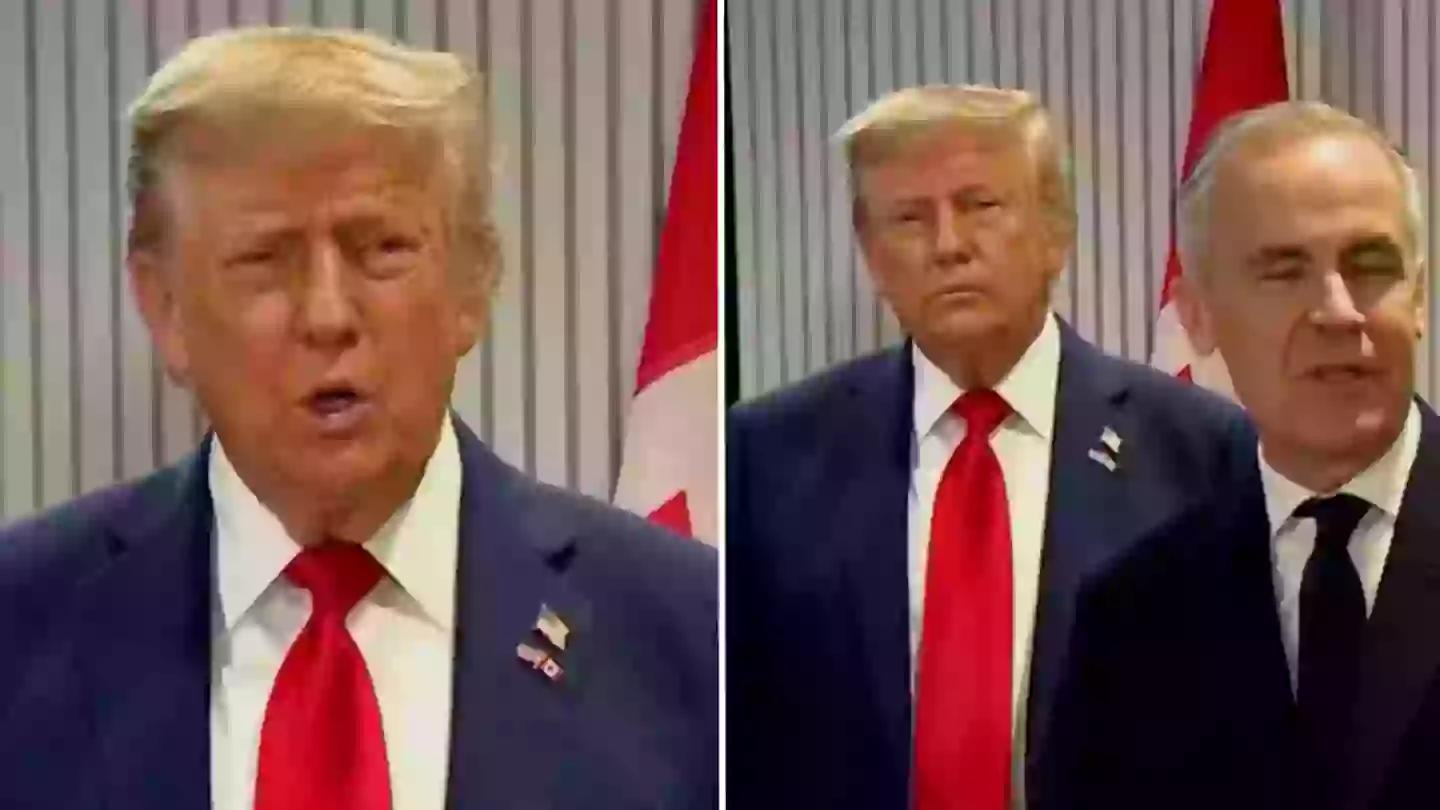 Canadian prime minister's reaction to Donald Trump before interrupting him during conference sparks serious divide