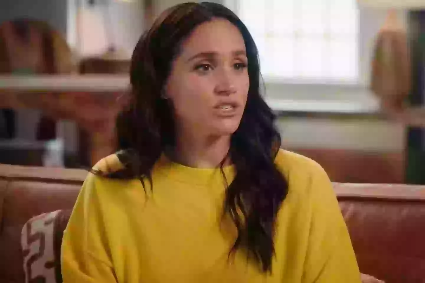 Meghan Markle has confirmed whether or not 'Sussex' is her actual last name in a brand-new interview (YouTube/Bloomberg Originals)