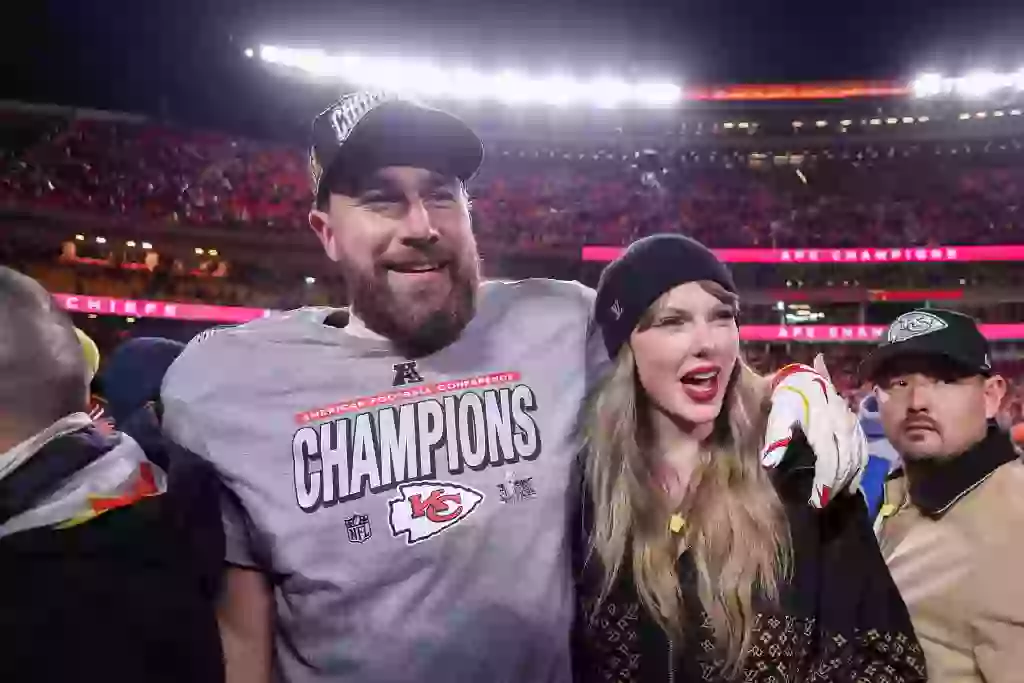 The follower loss comes after Swift was booed at the Super Bowl as she cheered on her boyfriend, Travis Kelce (Jamie Squire / Staff / Getty Images)