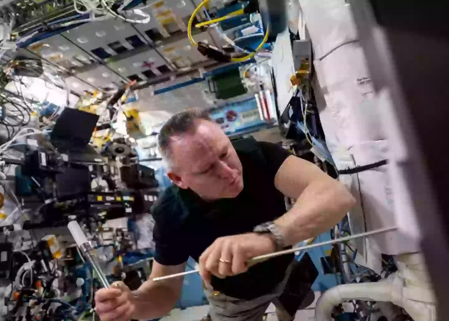 Butch Wilmore inside the International Space Station (Instagram/@iss)
