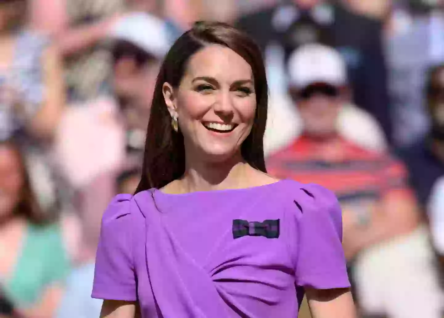 Kate Middleton donned an all-purple ensemble during her Wimbledon appearance last summer (Karwai Tang / Contributor / Getty Images)
