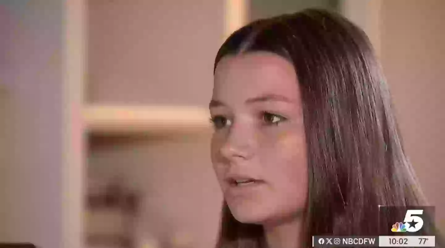 13-year-old Stella Thompson recalled the floods at Camp Mystic (NBC)