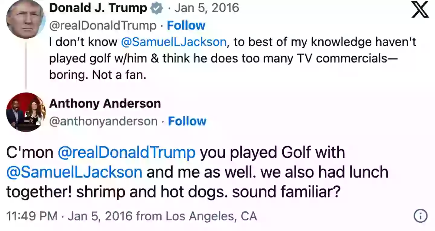 Trump wasn't happy (Twitter)