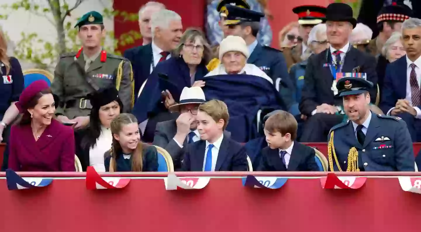 The trio were also seen laughing together (Max Mumby/Indigo/Getty Images)