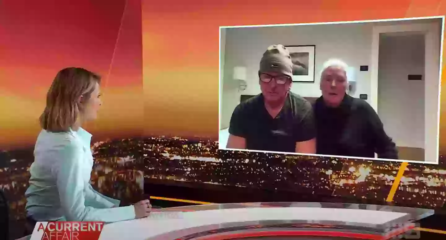 The couple recalled the harrowing experience (Nine Network Australia/A Current Affair)