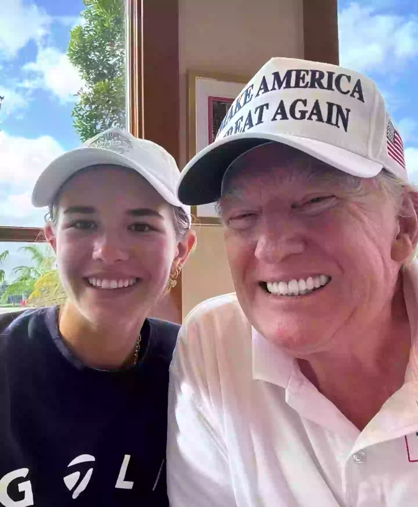 Kai and her grandfather Donald Trump (Instagram/@kaitrumpgolfer)