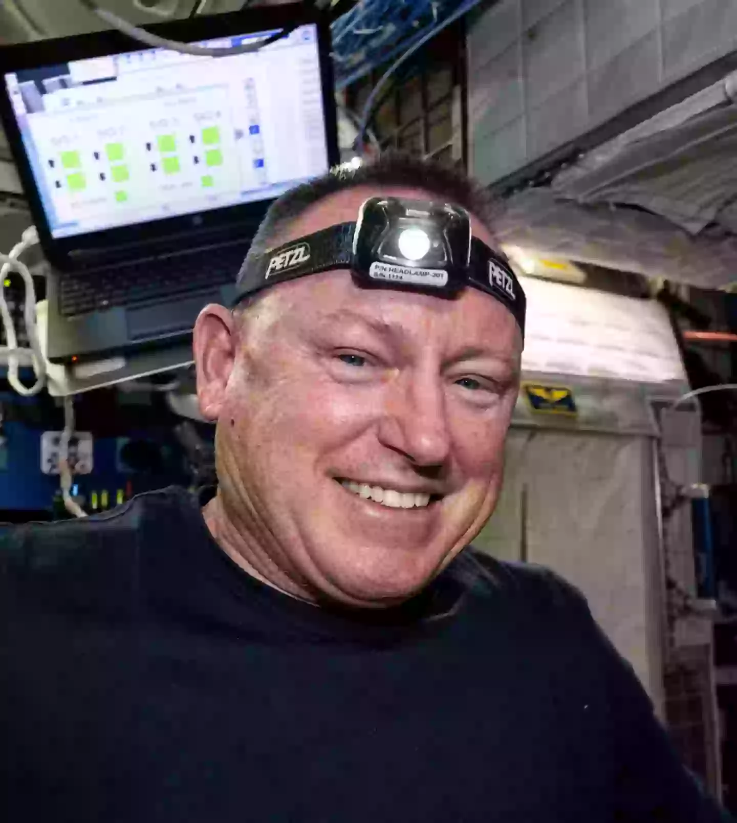 Wilmore smiles for a portrait in the middle of orbital maintenance duties in August 2024 (Instagram/@iss)