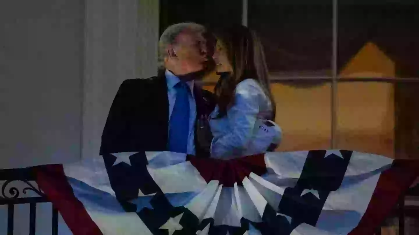 Melania Trump sparks surprising theory after ‘uncomfortable’ detail spotted in clip of her and husband Donald kissing