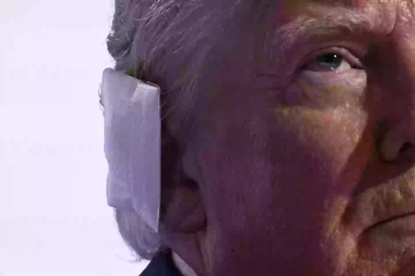 A medical adviser has weighed on the latest Trump conspiracy theory surrounding his ear injury (BRENDAN SMIALOWSKI/AFP via Getty Images)