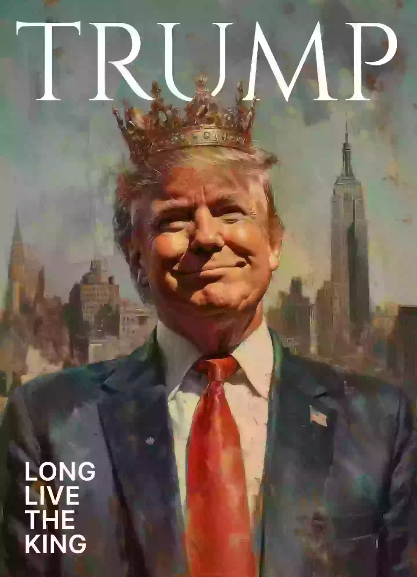 An image of President Donald Trump wearing a crown was circulated online by the official White House X account (X/@whitehouse)