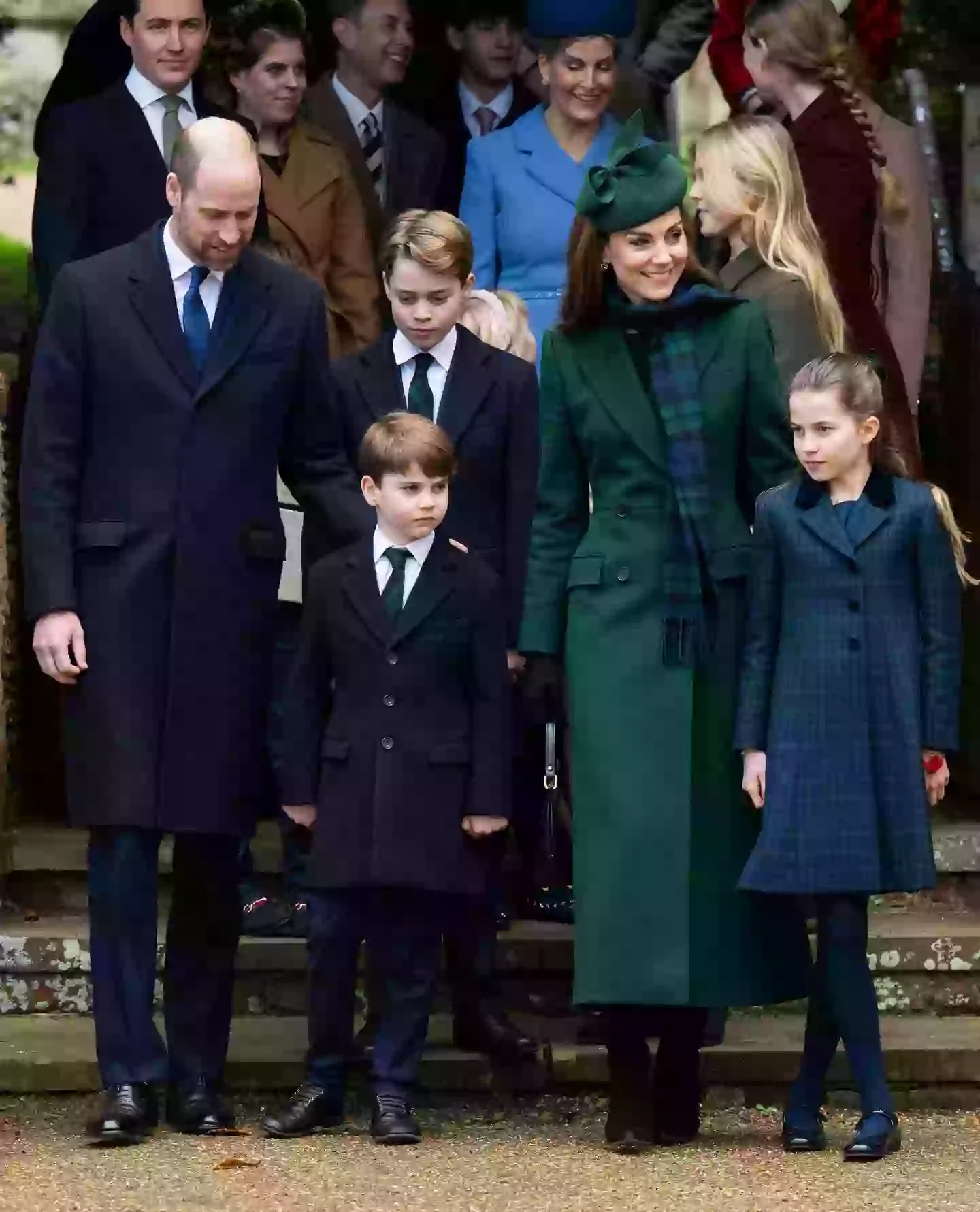 George, Charlotte and Louis followed in their father's footsteps (Samir Hussein/WireImage)