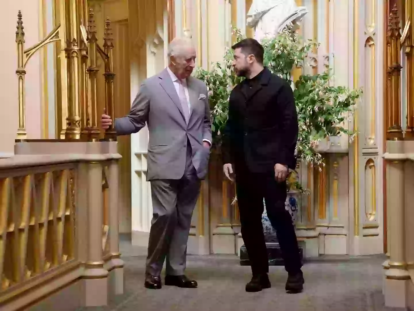 Volodymyr Zelenskyy could be seen wearing a black suit (Jonathan Brady - WPA Pool/Getty Images)