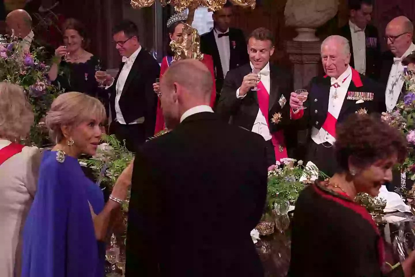 Some royal fans have been left puzzled by William's behaviour during the meal (Pool / Pool / Getty Images)