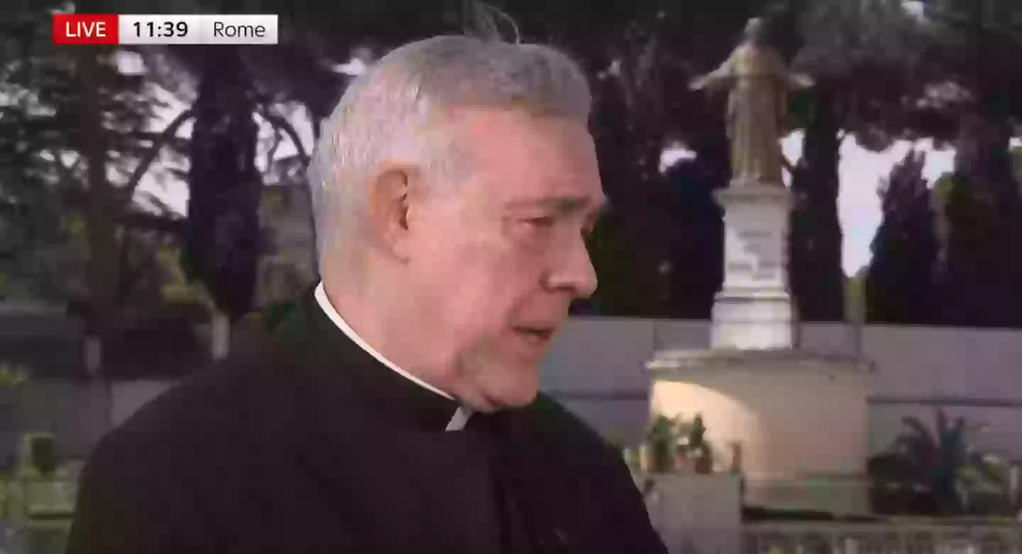 Robert Sirico is one of the 133 cardinal electors gathering to elect the 267th pope (Sky News)