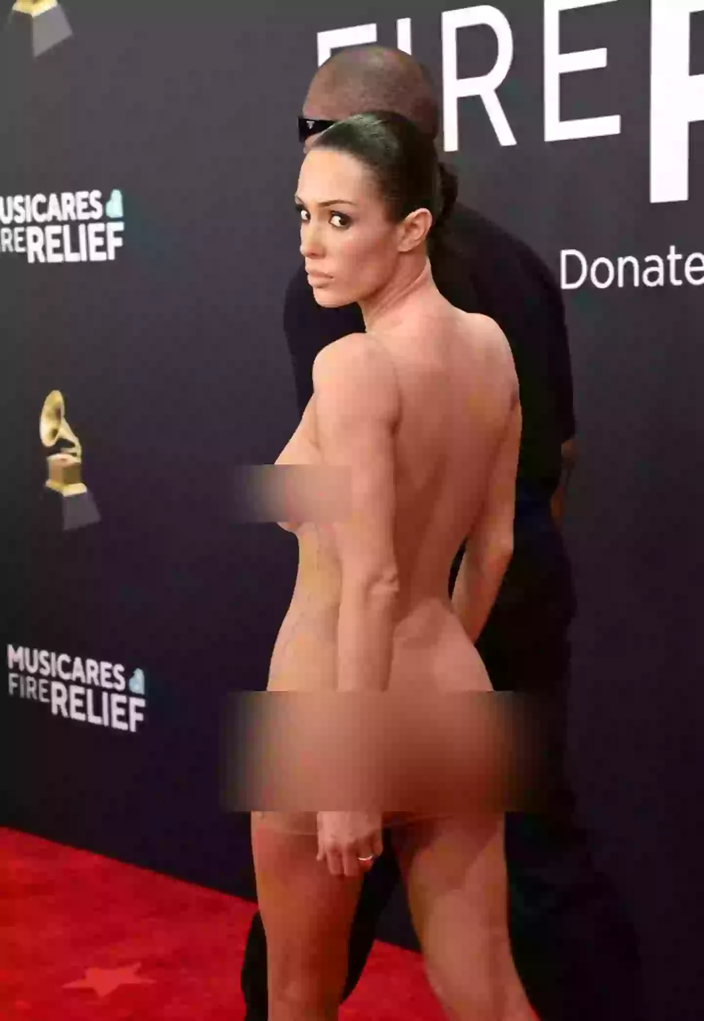 Bianca Censori left fans seriously shocked with her controversial Grammys dress (Jon Kopaloff / Stringer / Getty Images)