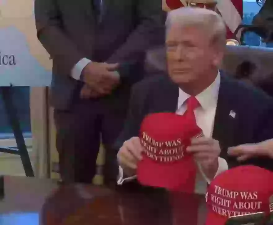 People rushed to social media to share their shock over the caps (Instagram/@whitehouse)