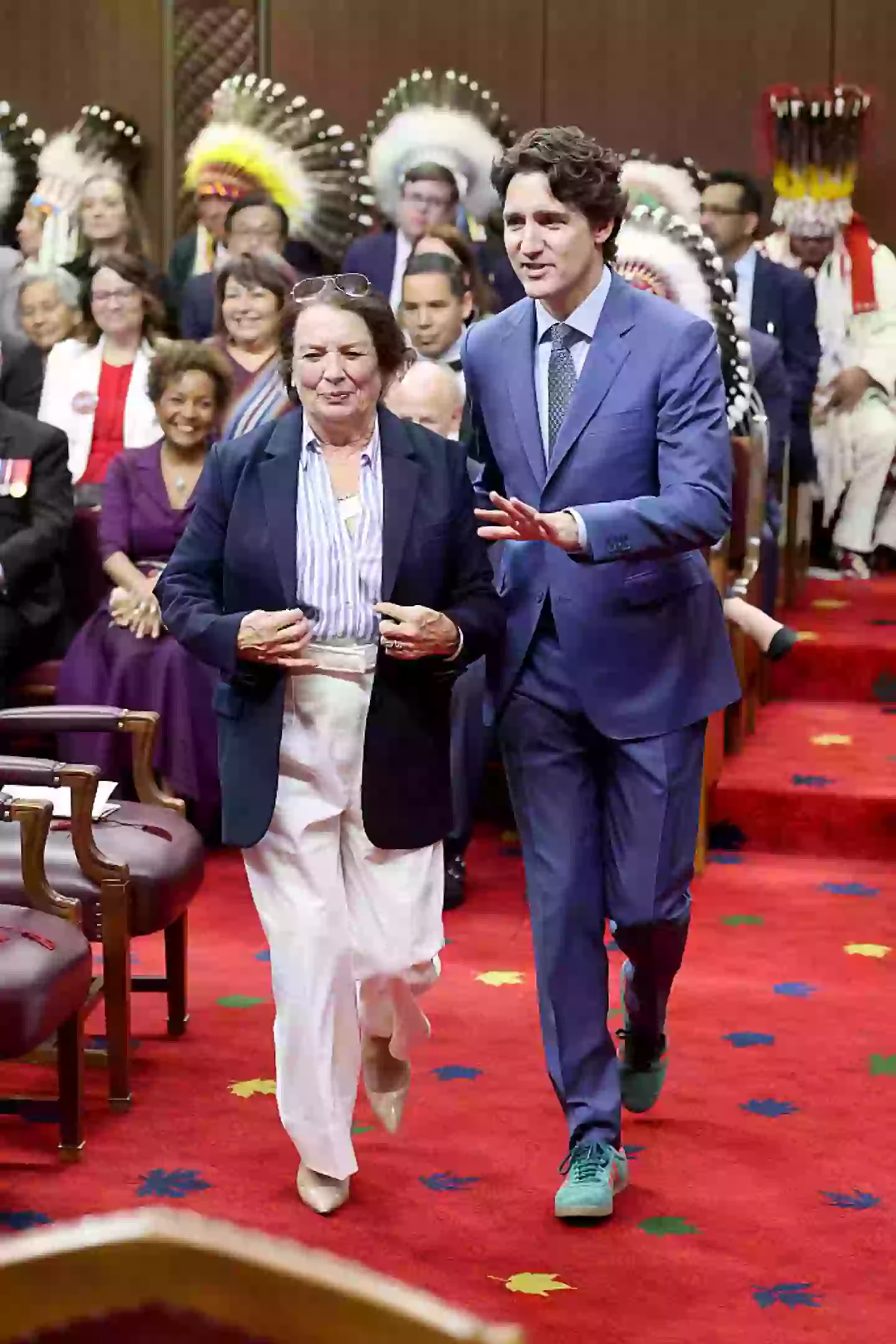 People were quick to comment on Trudeau's shoes (Chris Jackson - Pool/Getty Images)