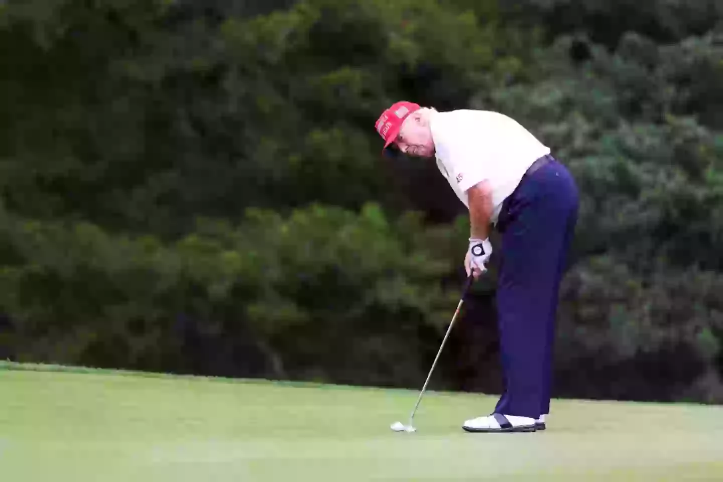 Trump has been accused of unsportsmanlike behaviour (Mike Stobe/Getty Images)