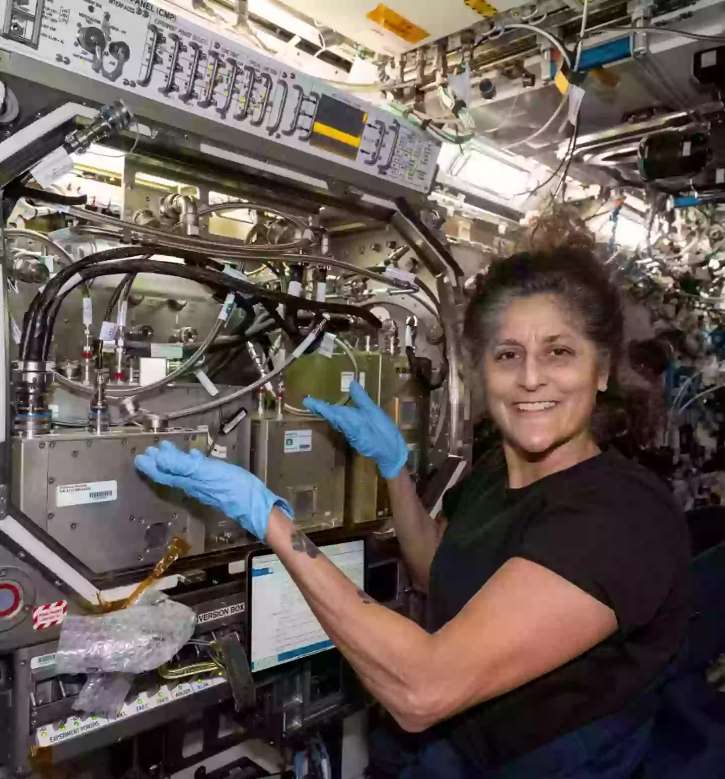 Williams, also pictured in August 2024 (Instagram/@iss)