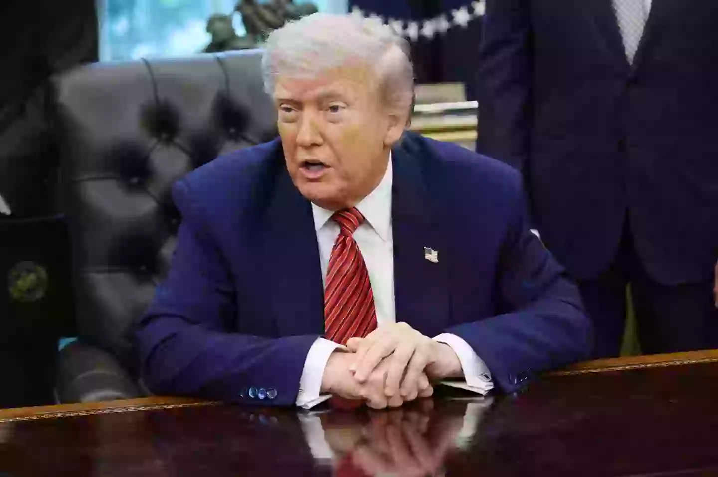 Donald Trump has said he has no interest in deporting Prince Harry (Samuel Corum/Sipa/Bloomberg via Getty Images)