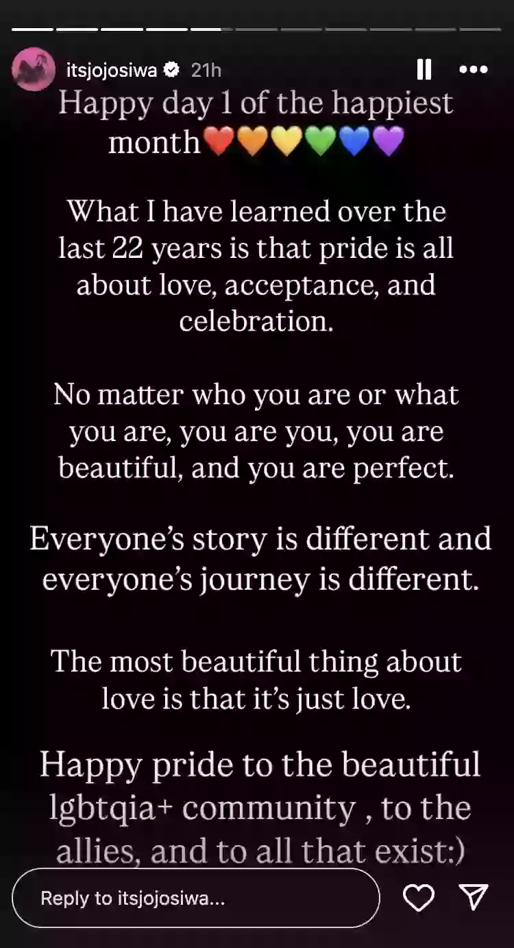 Siwa has since confirmed she identifies as queer (Instagram/@itsjojosiwa)