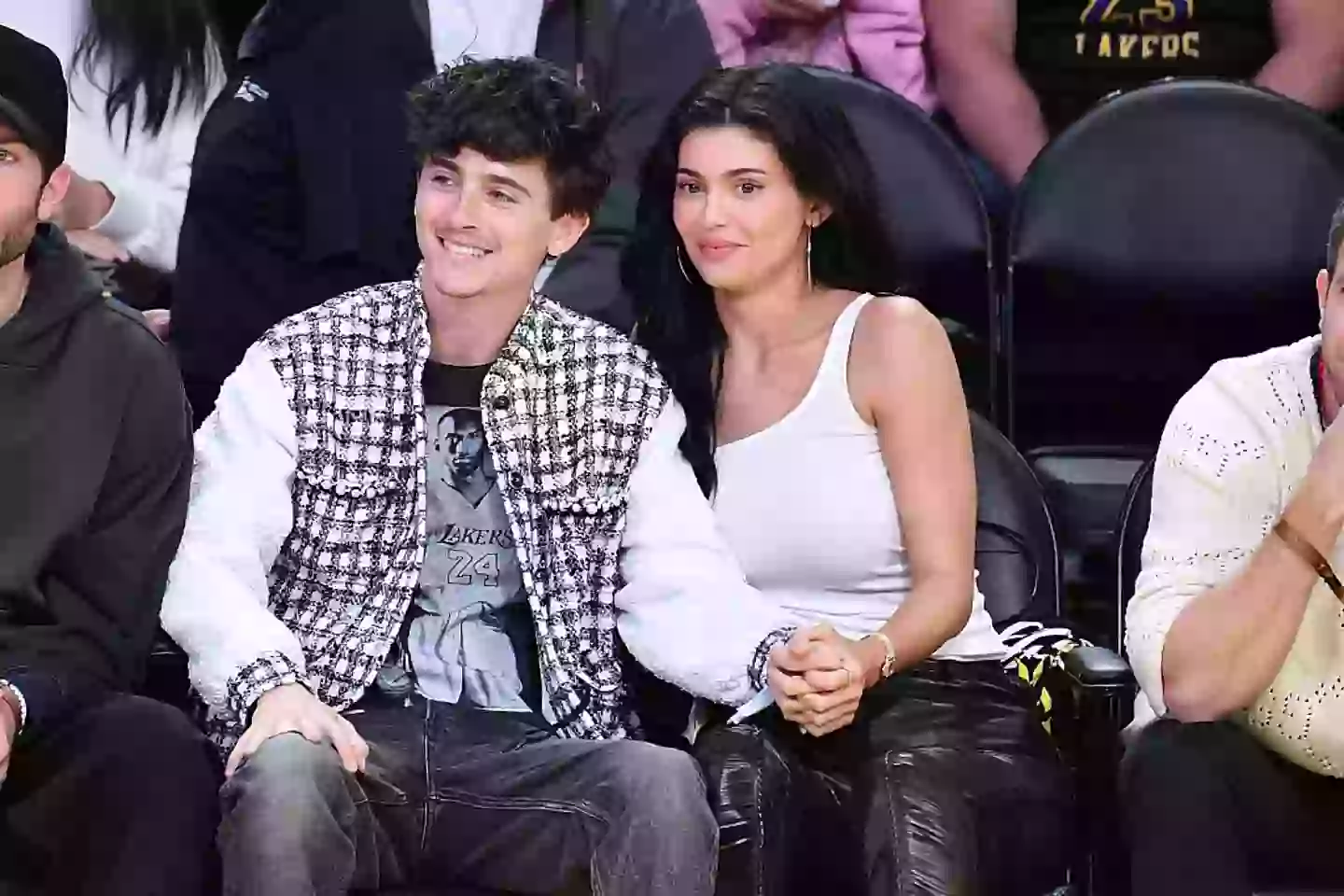 Kylie Jenner and Timothee Chalamet experience an awkward moment (Allen Berezovsky/Getty Images)
