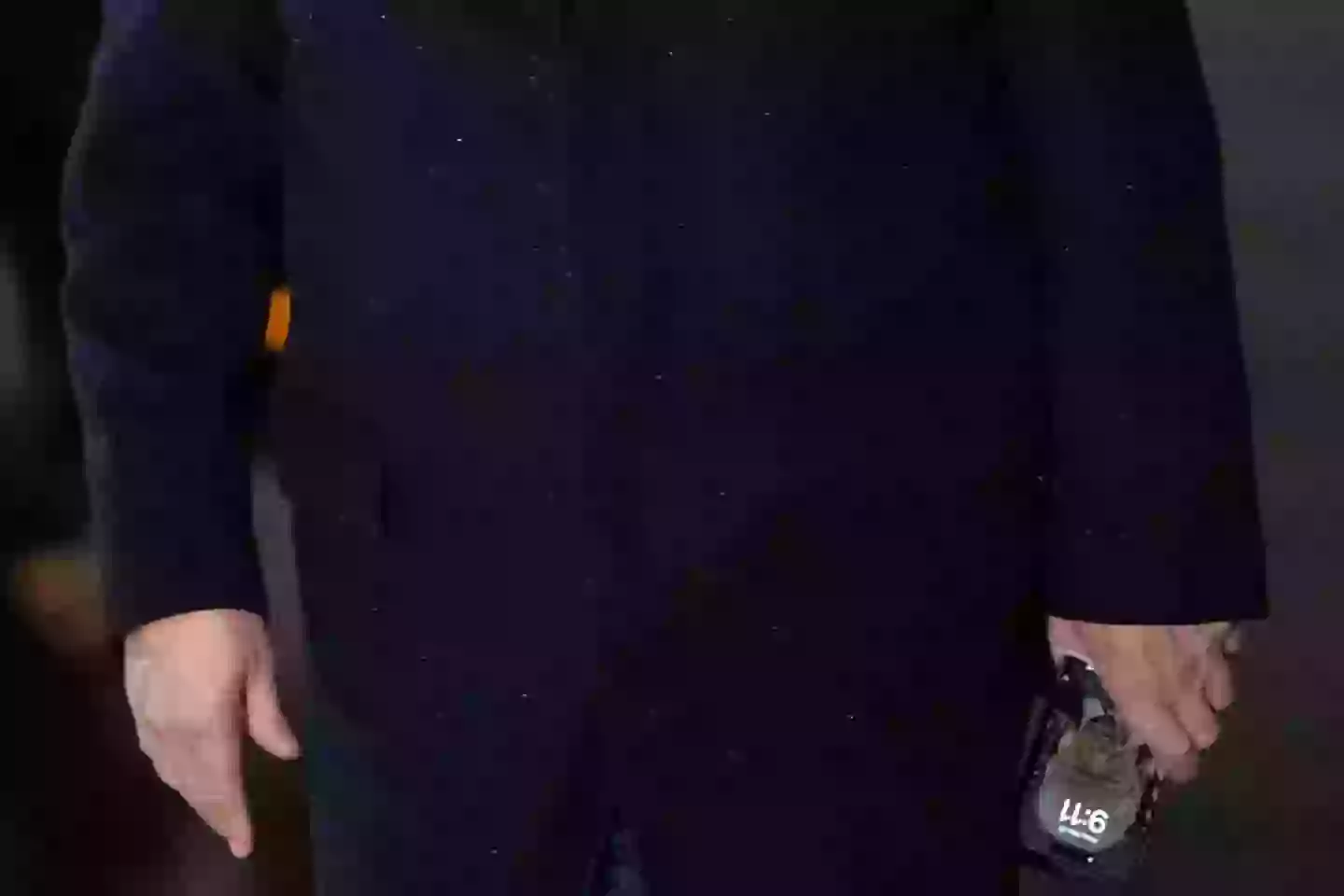 That's right - the picture is of none other than himself (SAUL LOEB / AFP via Getty Images)