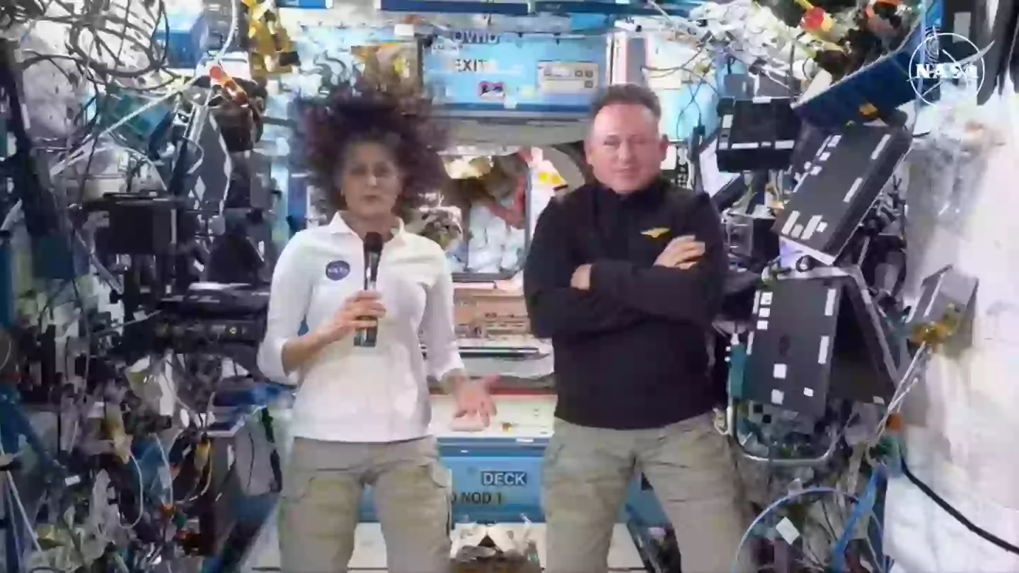 Sunita Williams and Barry 'Butch' Wilmore have been stranded in the International Space Station since June last year (NASA)