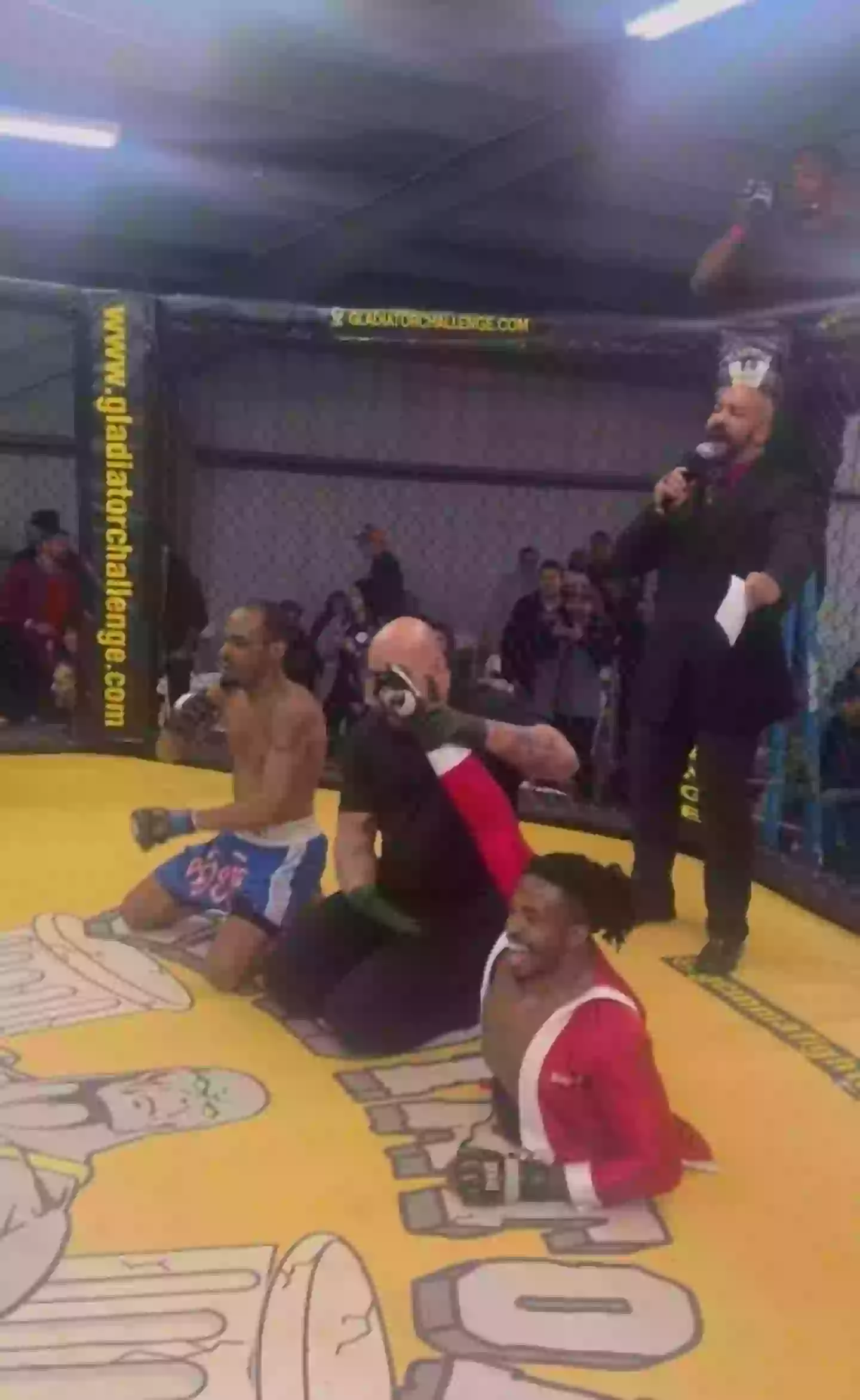 Clark won his debut fight.