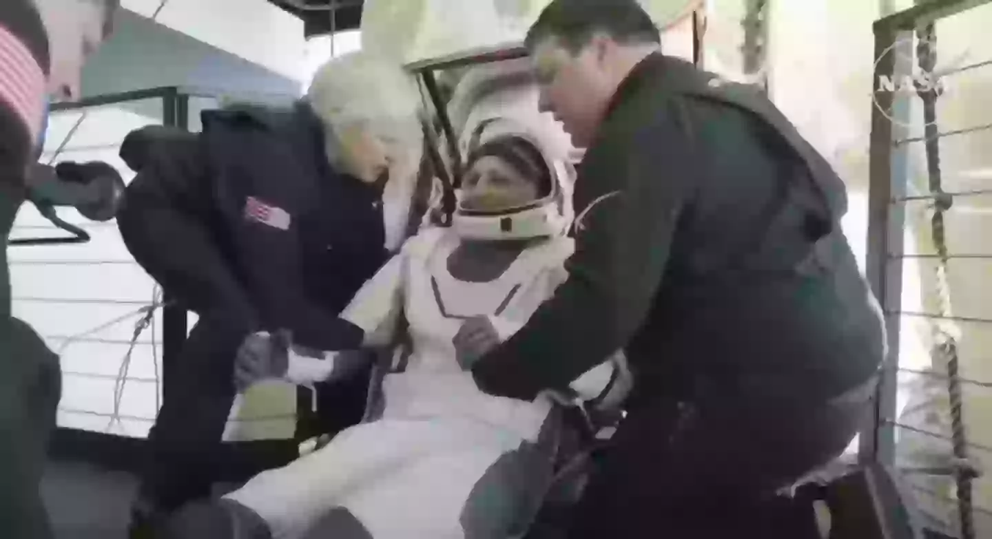 Sunita 'Suni' Williams appeared in high spirits (NASA)