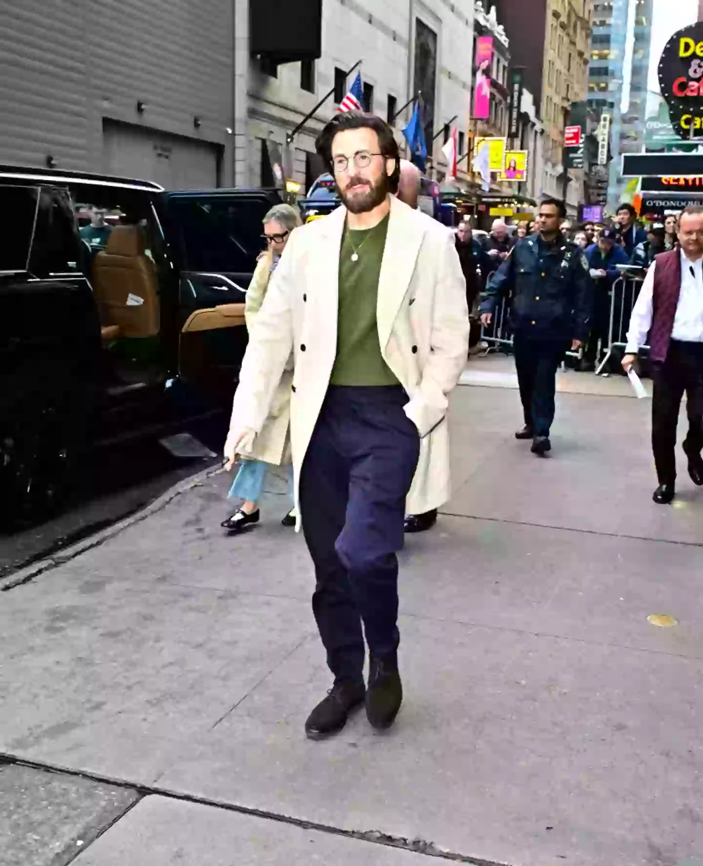 Chris Evans took the blunder in his stride (Raymond Hall/GC Images)