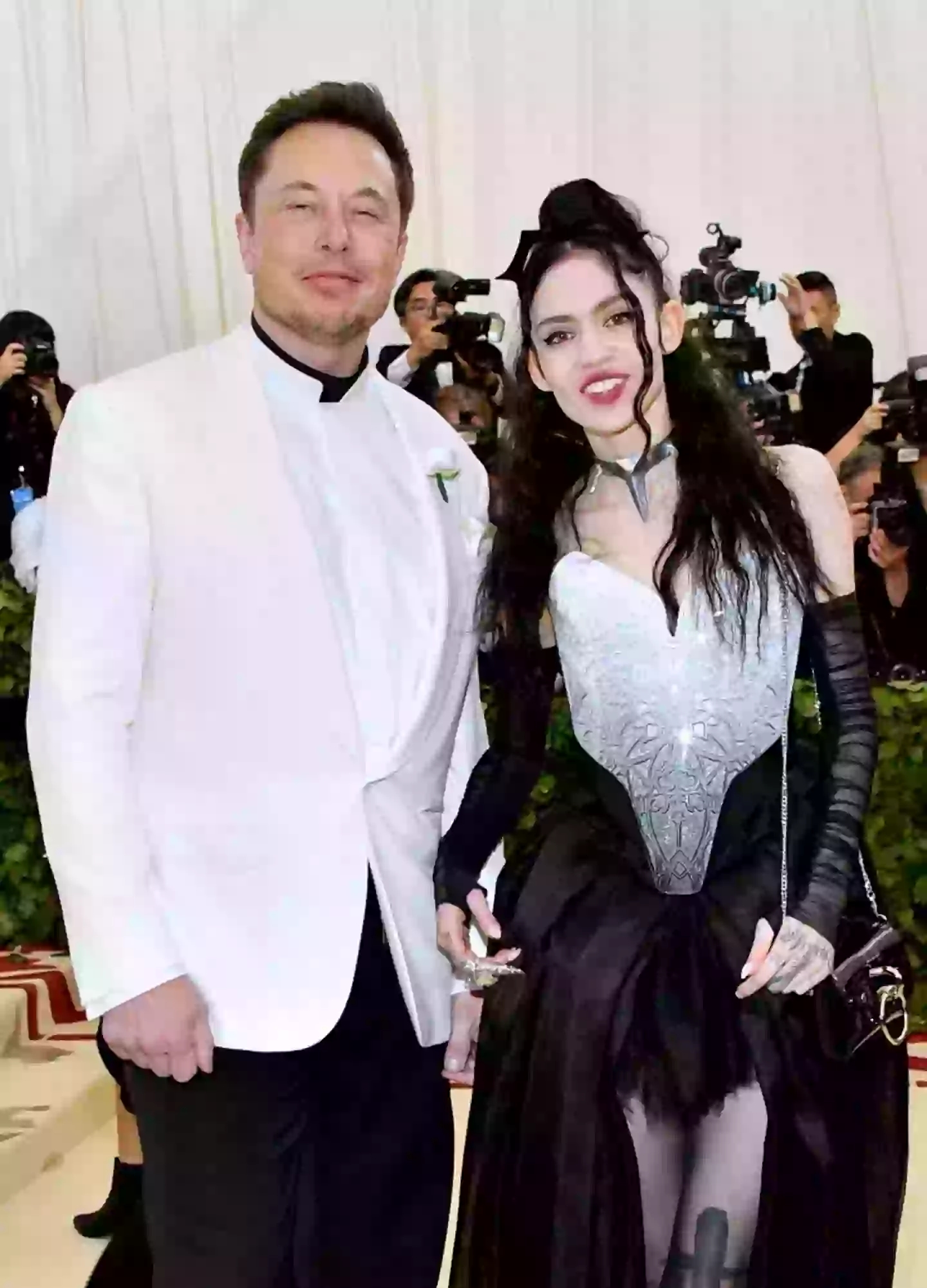 Elon Musk and Grimes pictured when they were together back in 2018 (Dia Dipasupil/WireImage)