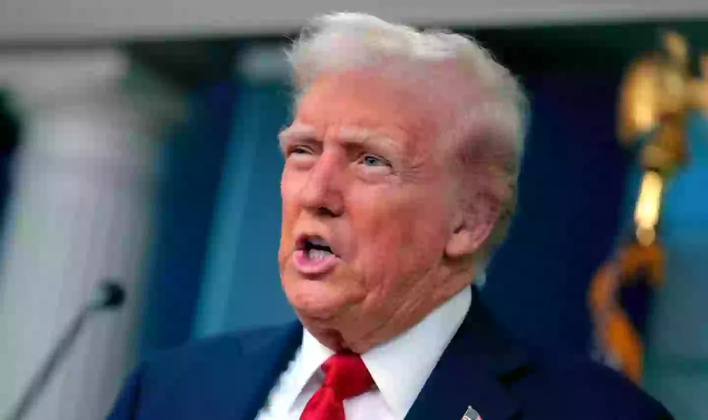 Trump also criticised former President Joe Biden while speaking to reporters (Getty Images/Chip Somodevilla)