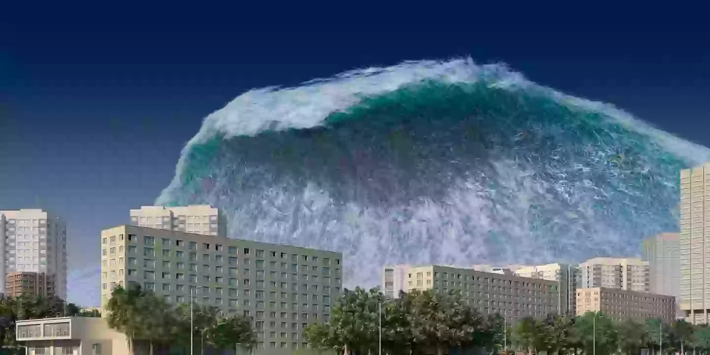 The mega-tsunami could wipe out communities (Getty Images)