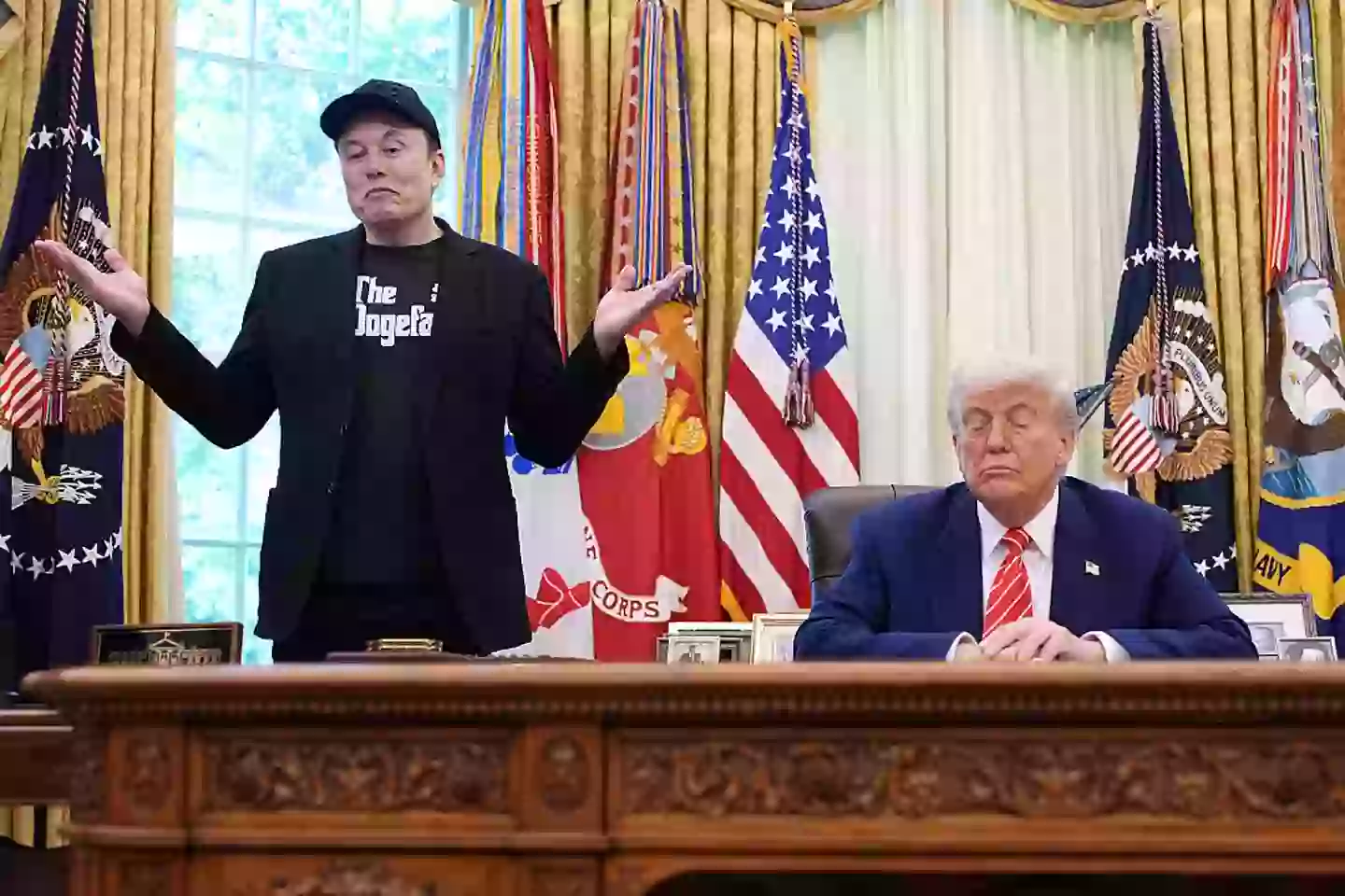 Elon Musk and President Donald Trump went their separate ways at the end of May (Kevin Dietsch/Getty Images)