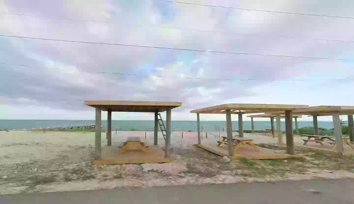 The woman and her family were on the Blue Hills Beach in Turks and Caicos when the attack happened (Google Maps)
