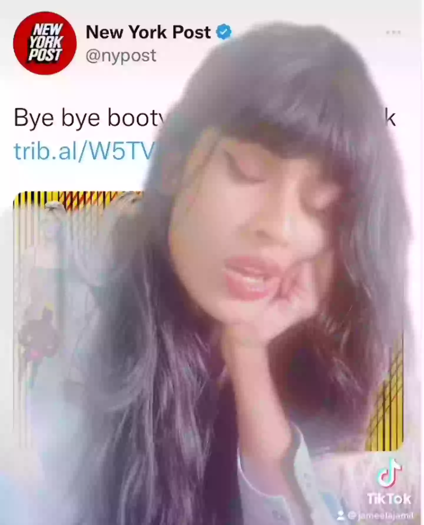 Jameela Jamil expressed her disdain online.