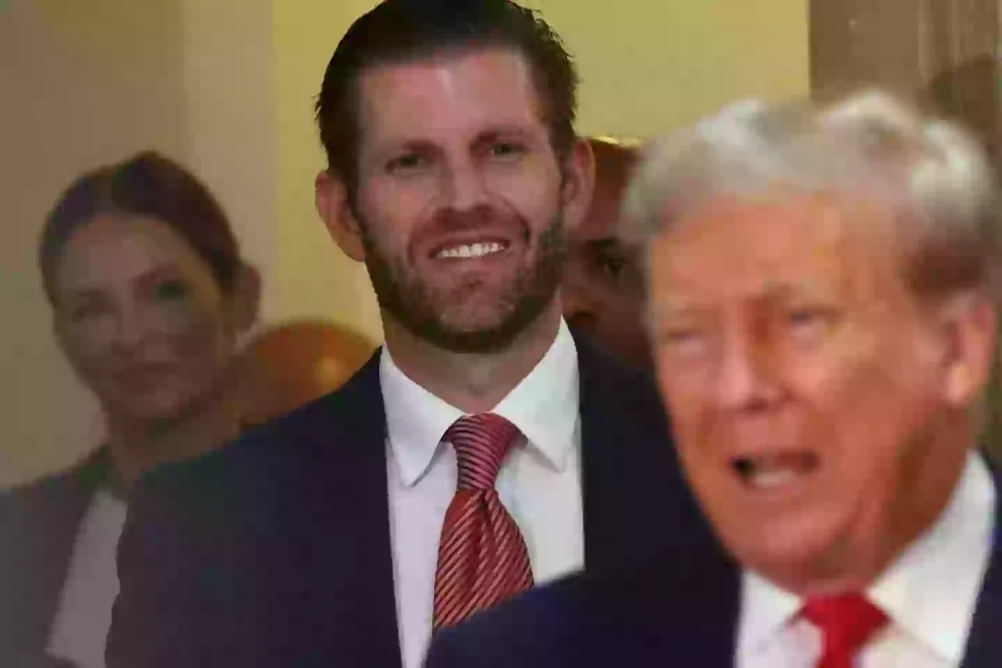 Eric pictured with dad, President Donald Trump (Spencer Platt/Getty Images)