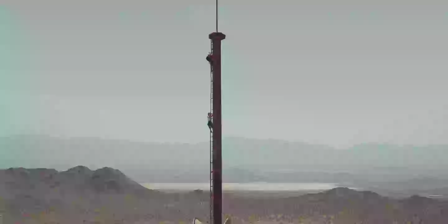 The survival thriller follows two friends who climb to the top of an abandoned TV tower (Lionsgate)