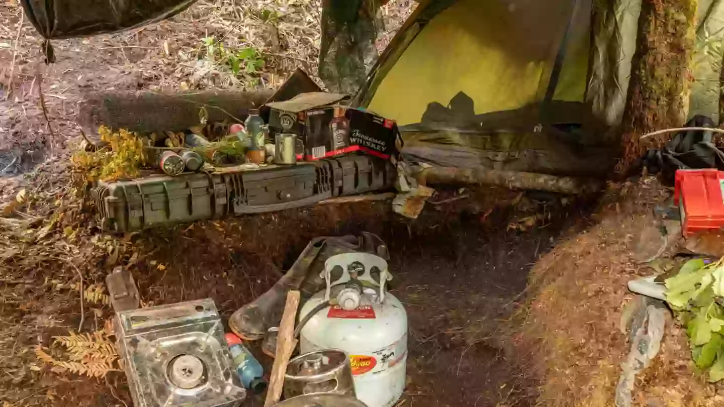 The police found a second campsite (New Zealand police)