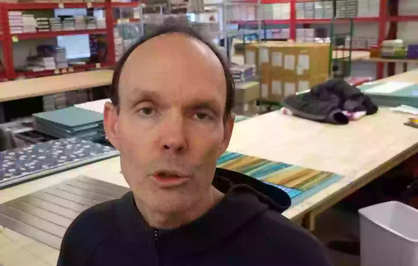 Donna's husband, Matt, shared the sad news (YouTube/Jordan's Fabrics)