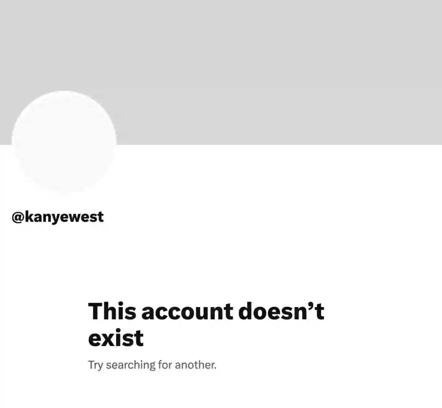 His account has been deactivated (Kanyewest/X)