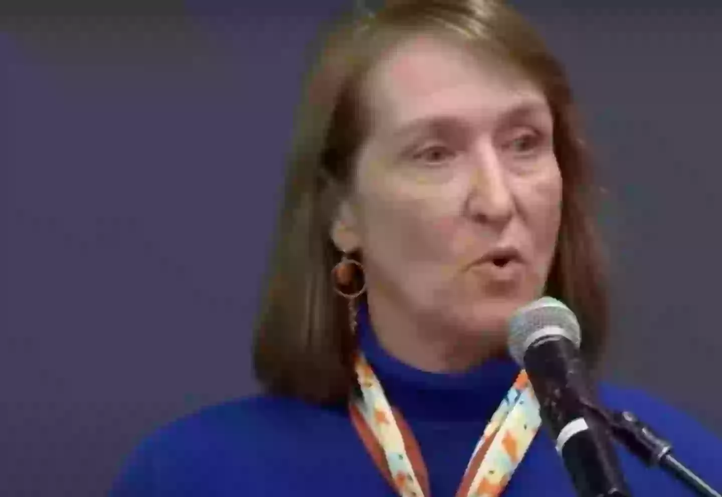 Dr Tammy K EveTovich spoke to the media about the taking care of the wellbeing of the students following the incident (Now 3 Now)